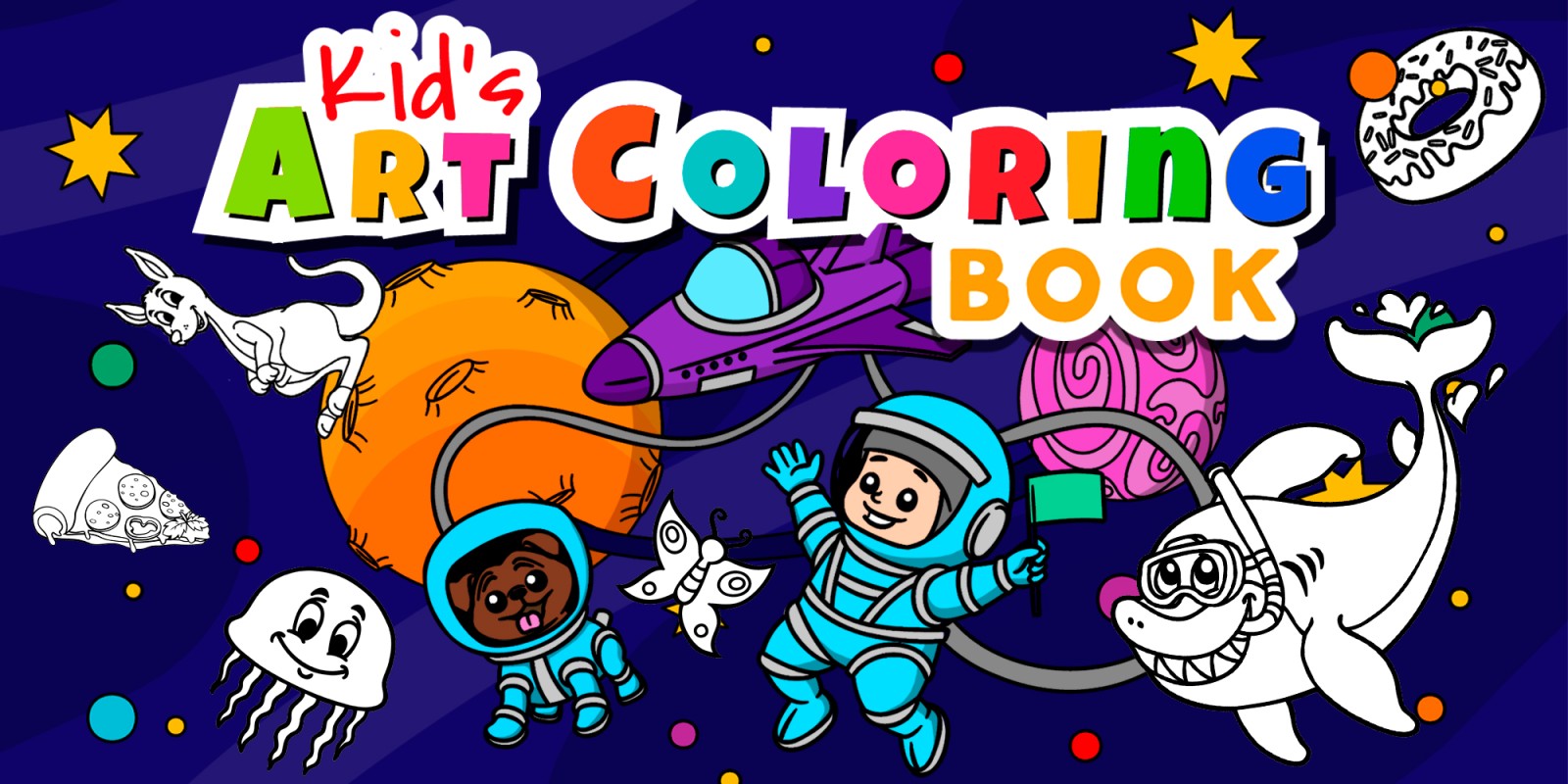 儿童艺术画册丨Kid’s Art Coloring Book