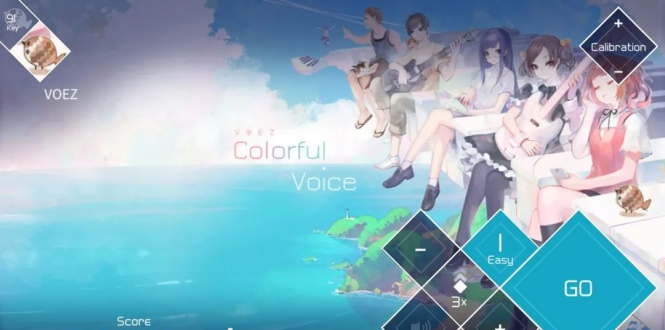 《兰空VOEZ》中文版 是一款落下式音乐游戏