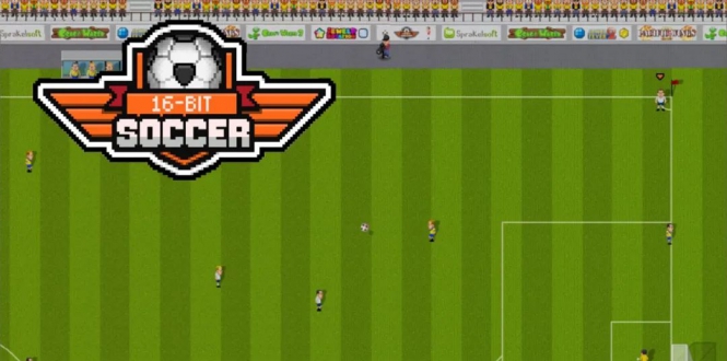 《16-Bit Soccer》英文版：是一款像素足球竞技游戏